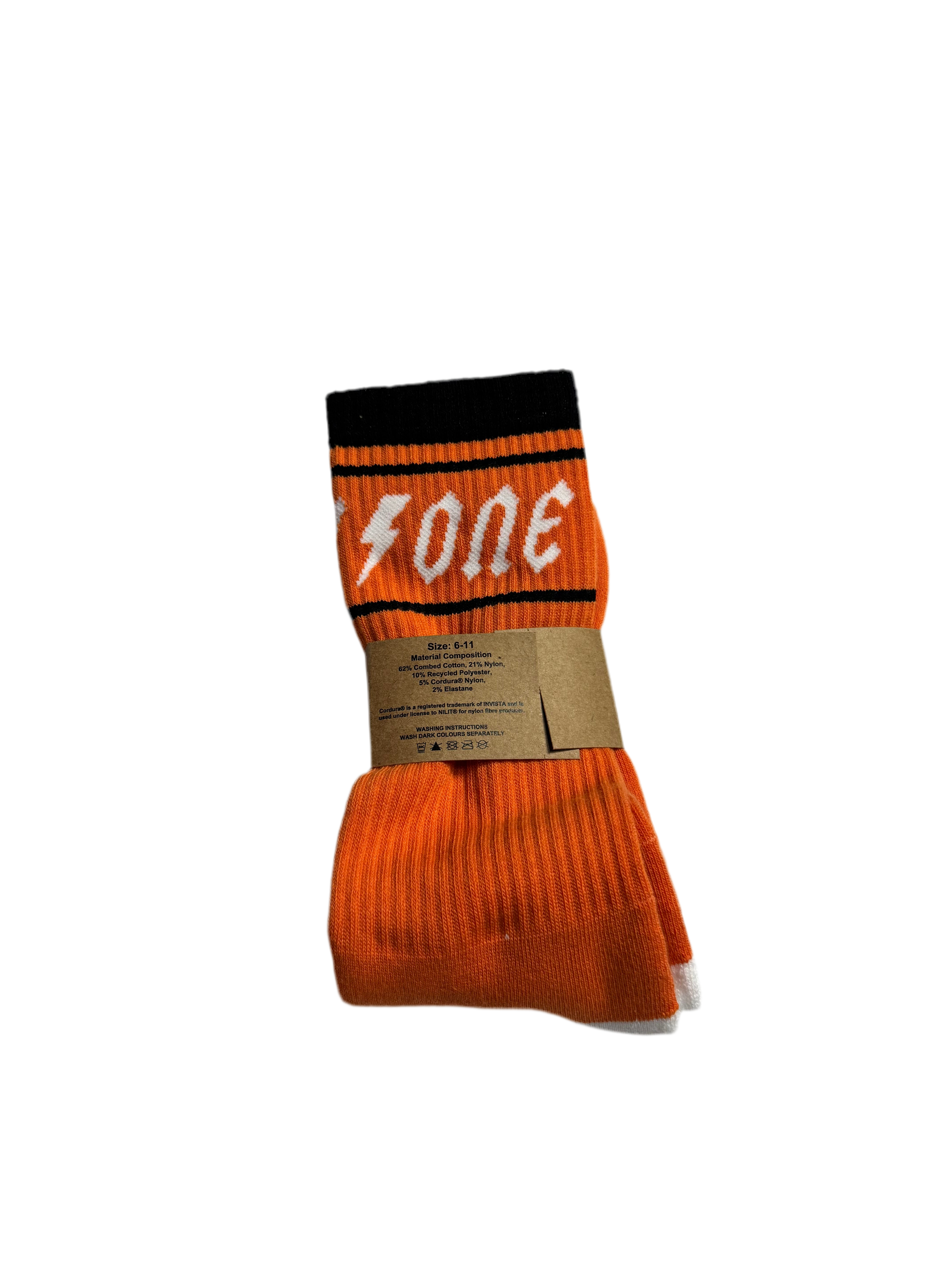 50to01 - RACER ORANGE SOCKS