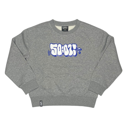 50to01 YOUTH - THROWIE SWEATSHIRT GREY