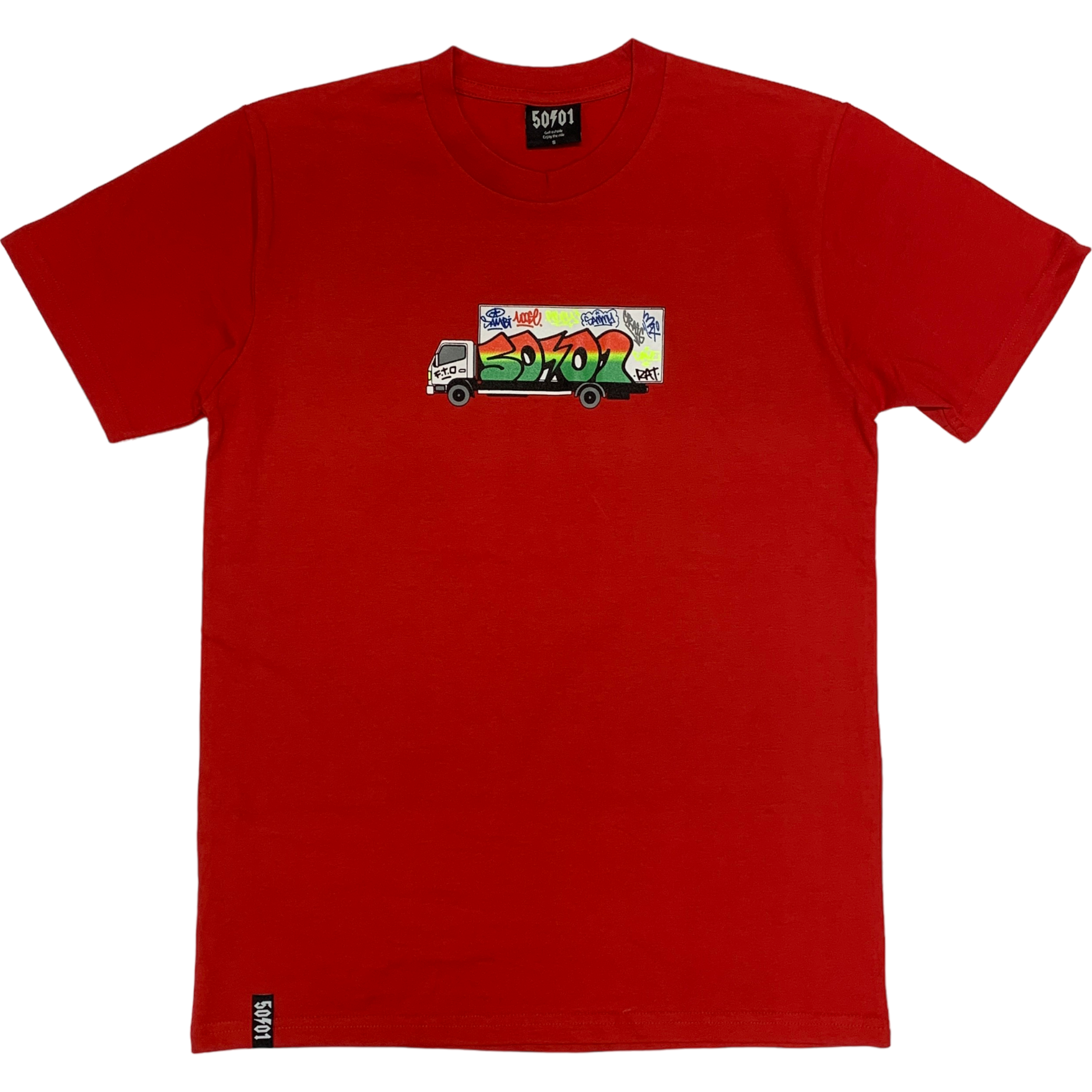 50to01 - TRUCK T-SHIRT RED
