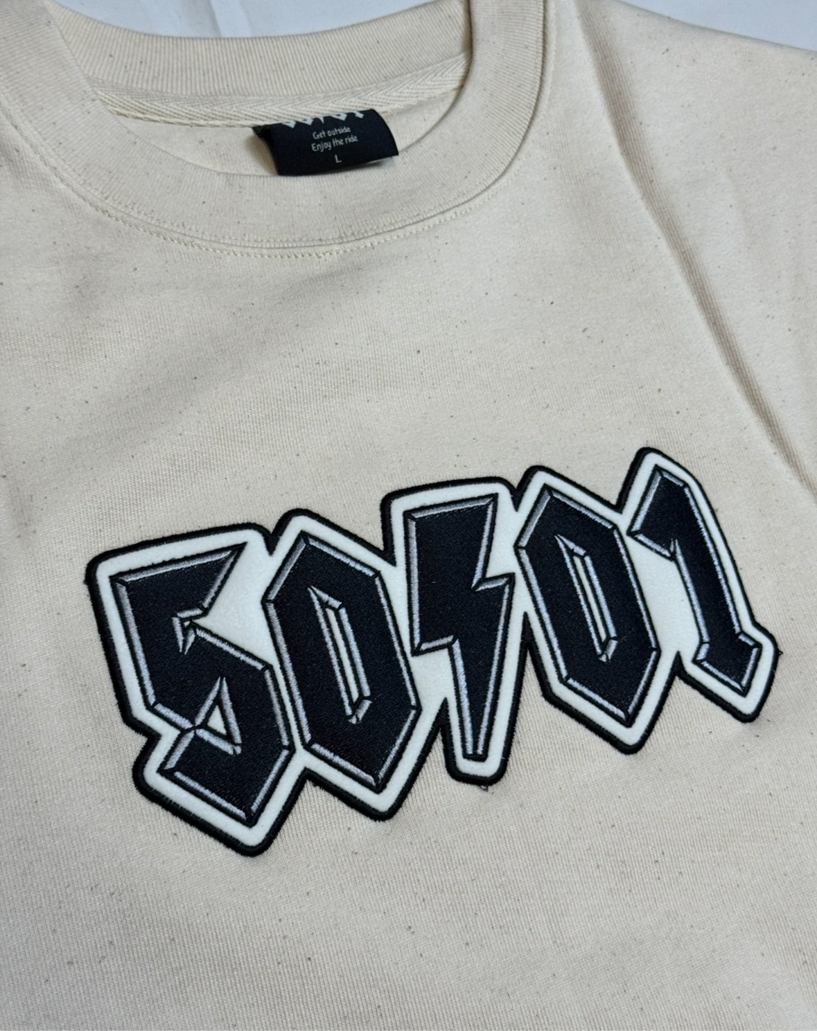 50to01 - EMBLEM SWEATSHIRT NATURAL