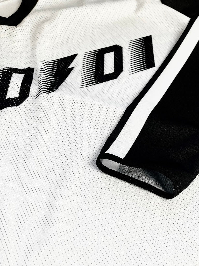 50to01 YOUTH - HIGHLINE MTB LONGSLEEVE JERSEY WHITE / BLACK