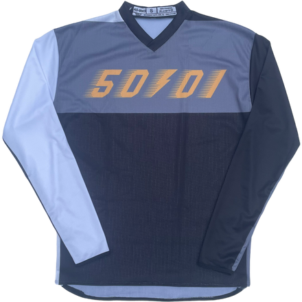 50to01 YOUTH - HIGHLINE MTB LONGSLEEVE JERSEY GREY / GOLD