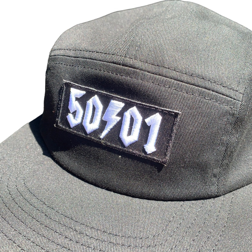 50to01 - OG 5-PANEL CAP BLACK
