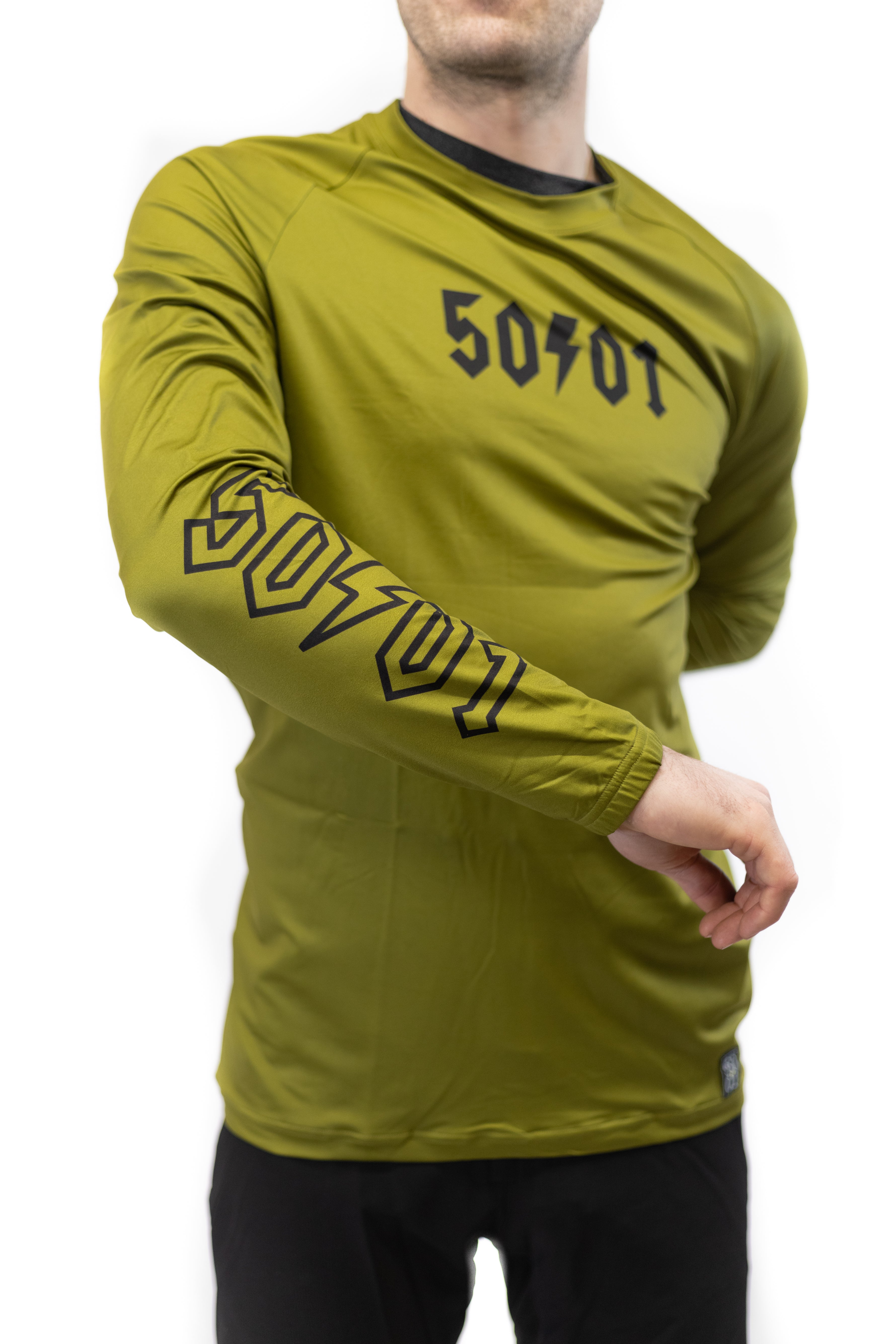 50to01 - LONG SLEEVE JERSEY PINE GREEN