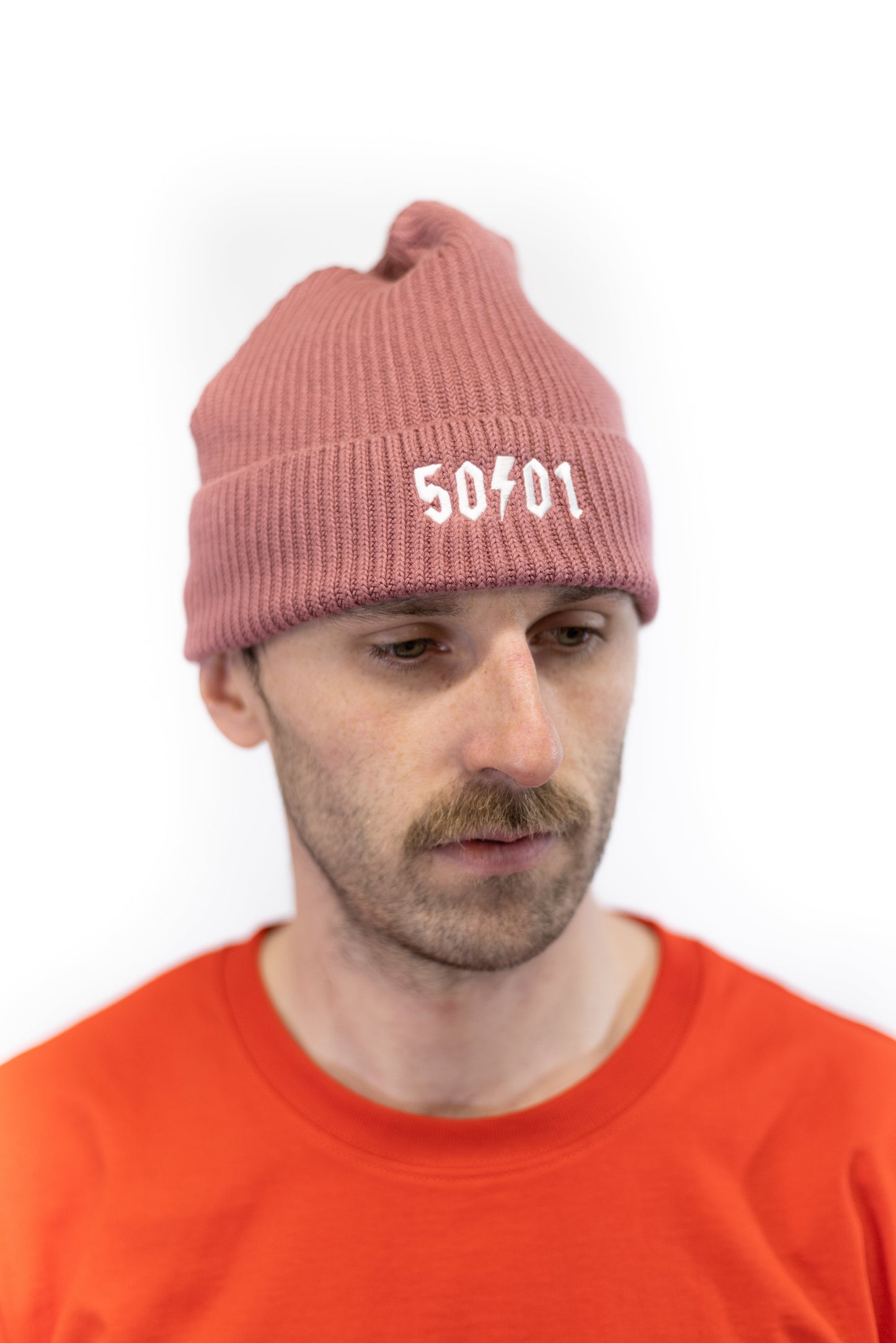 50to01 - Salmon Knit Beanie