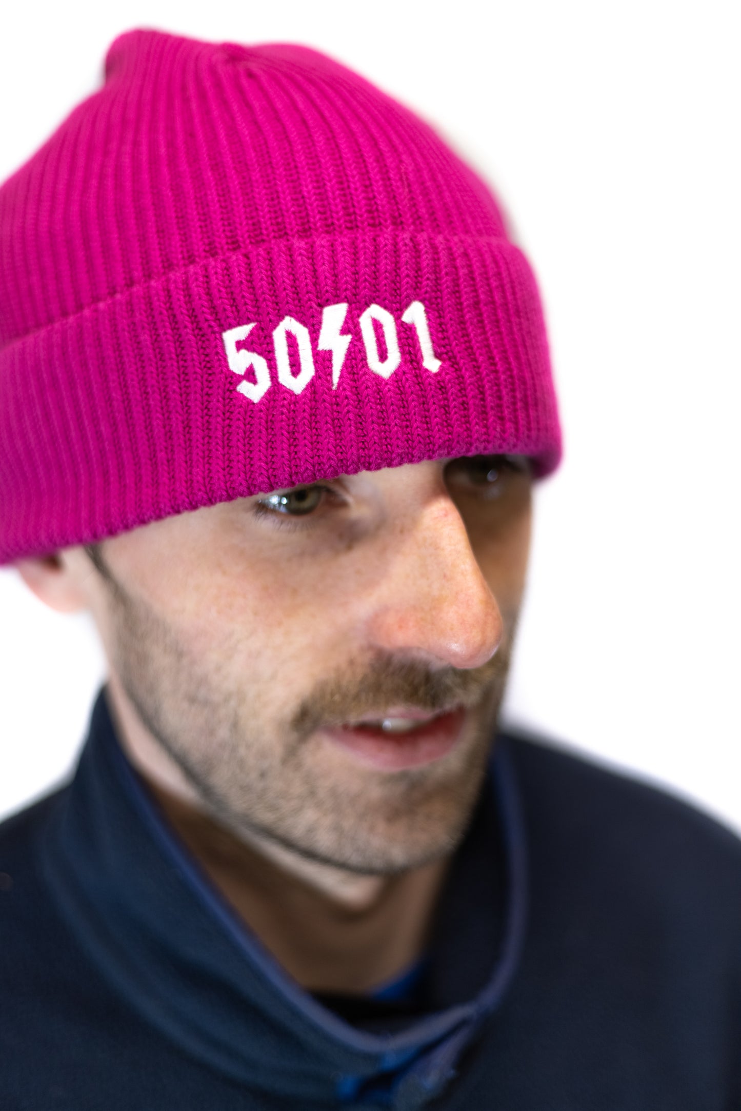 50to01 - Pink Knit Beanie