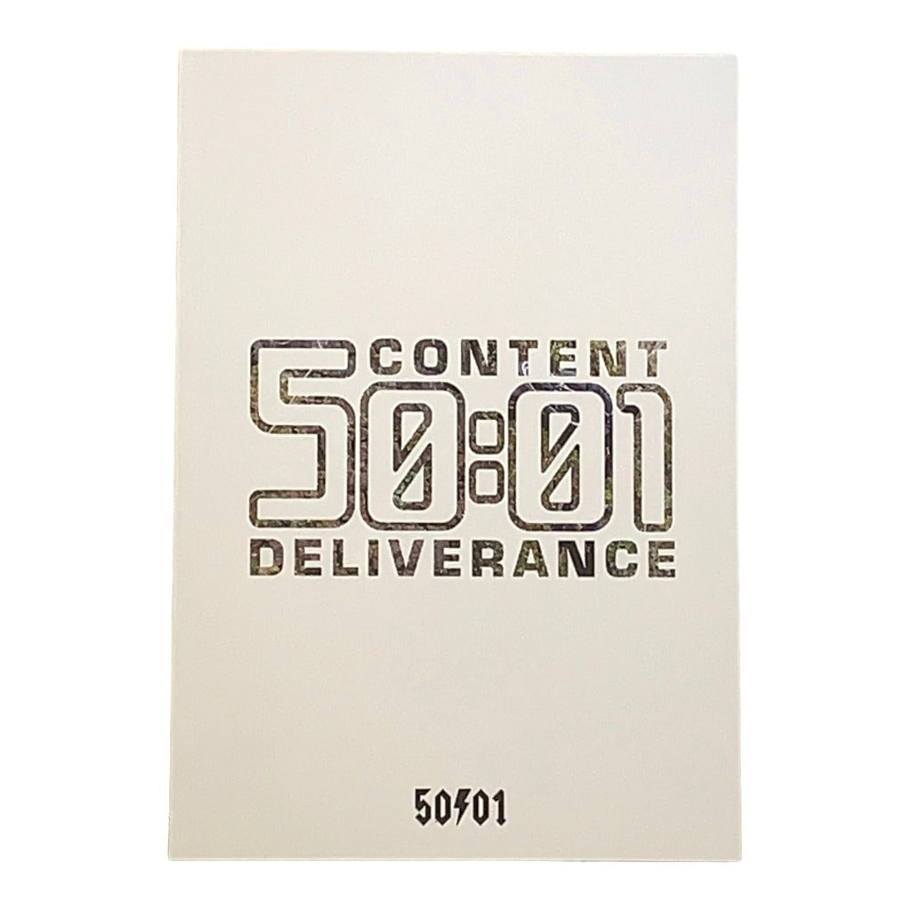 50to01 - CONTENT AND DELIVERANCE BOOK WITH ENCLOSED DVD AND STICKER SHEET