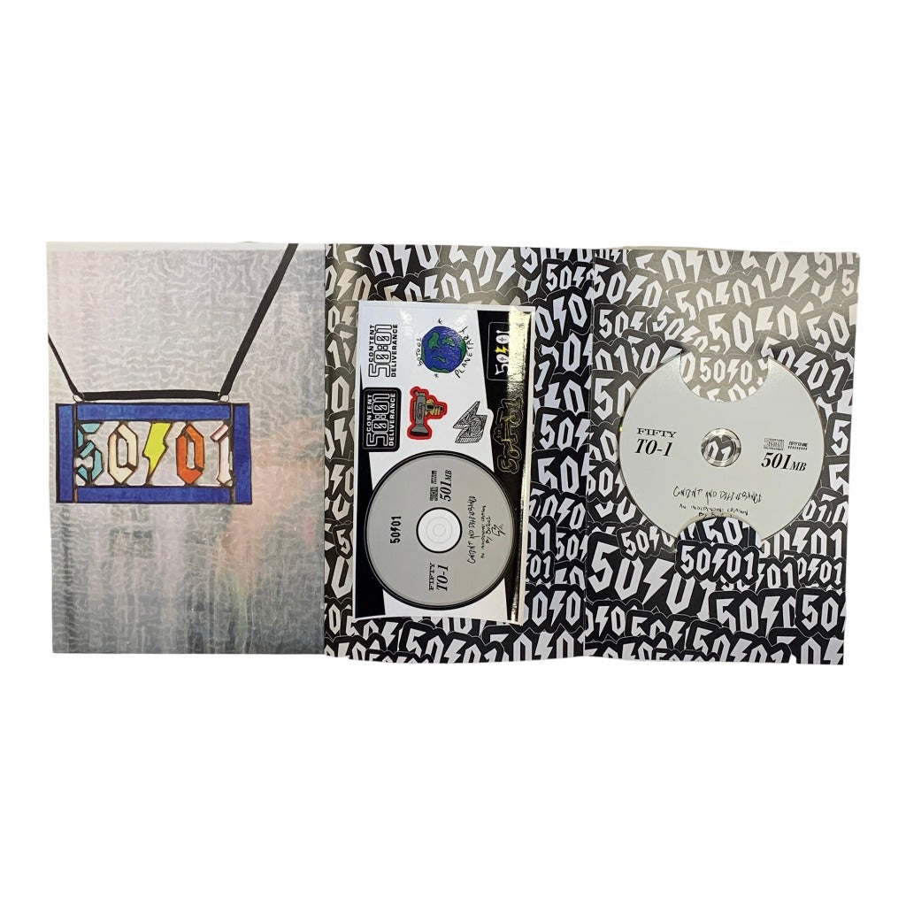 50to01 - CONTENT AND DELIVERANCE BOOK WITH ENCLOSED DVD AND STICKER SHEET