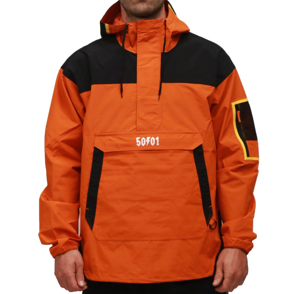 50to01 - WATERPROOF PULLOVER ORANGE