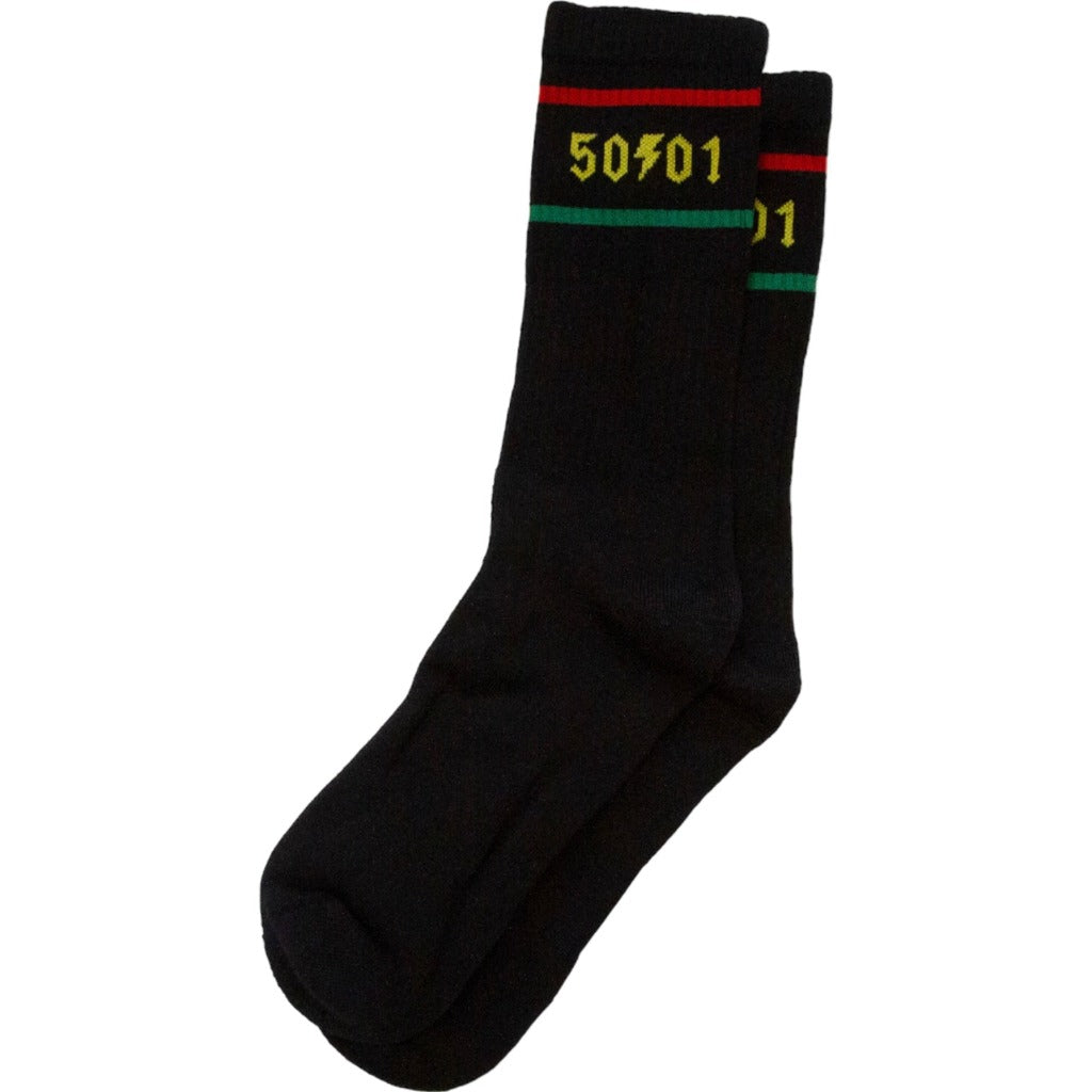 50to01 - Chilla Stripe Socks - Black