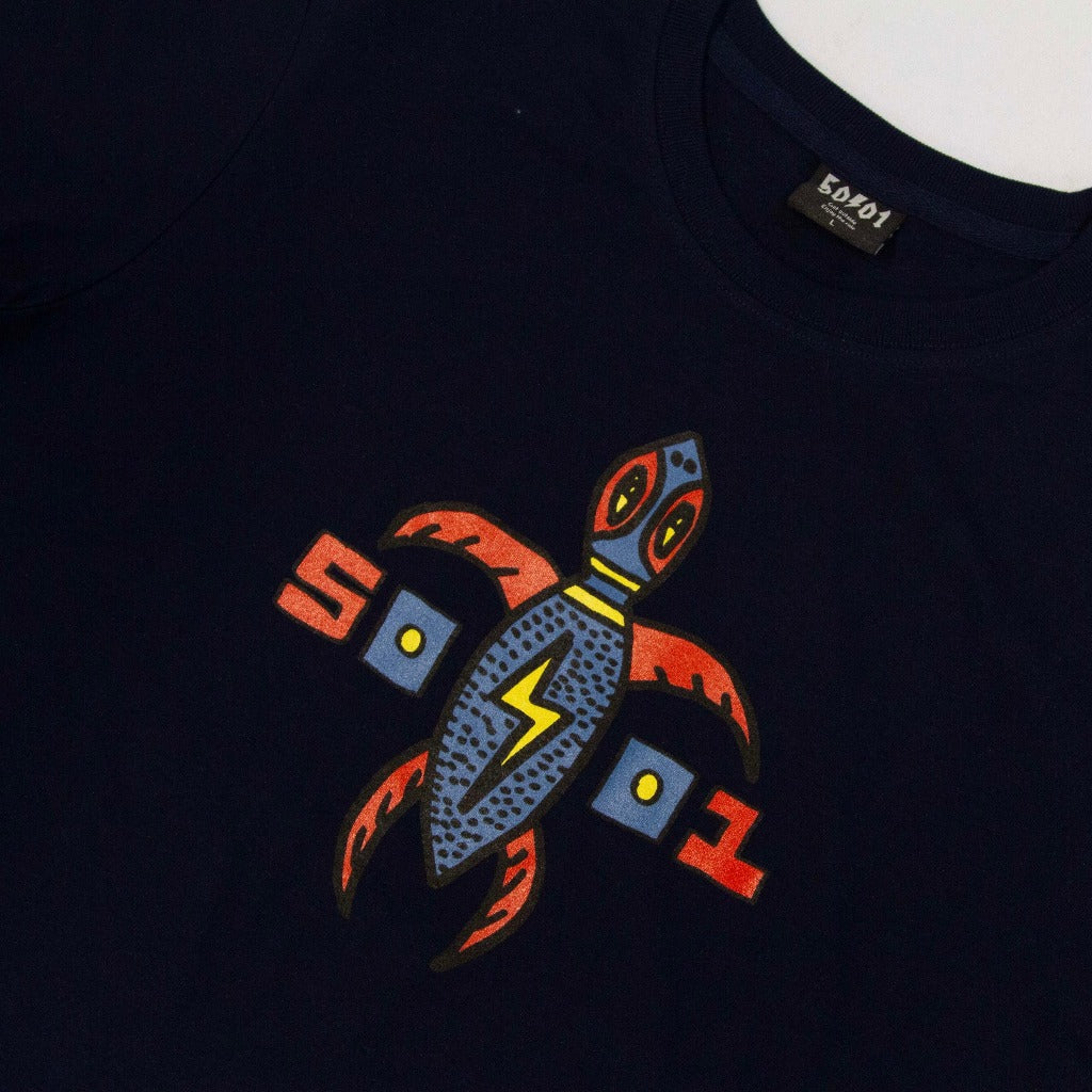 50to01 - Turtle T-Shirt - Navy