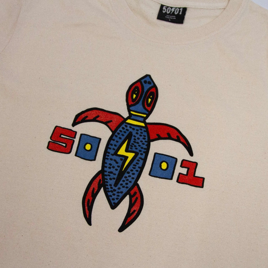 50to01 - Turtle T-Shirt - Natural