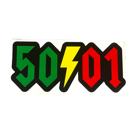 50to01 - OG LOGO STICKER BLESS BLACK