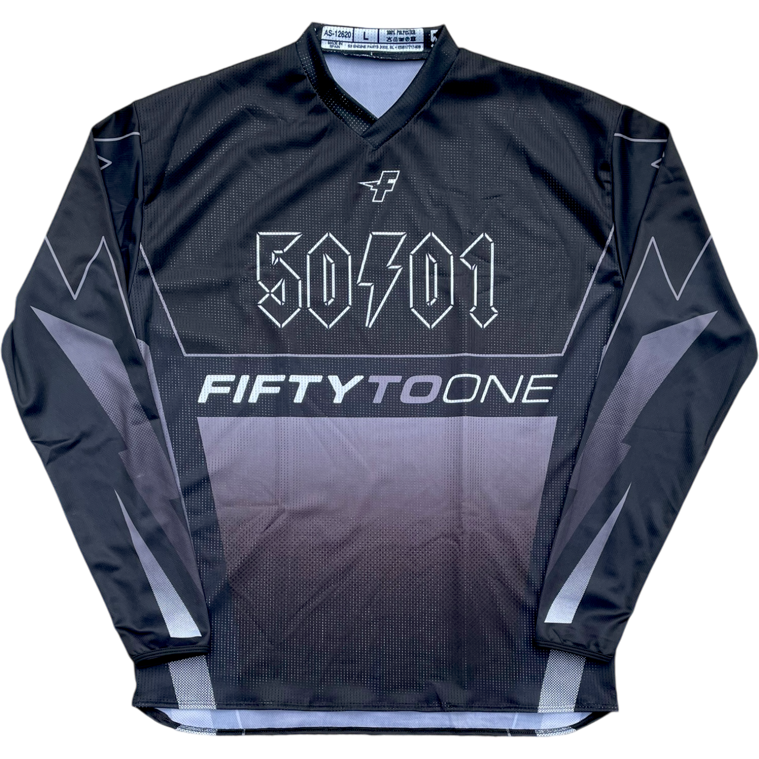 50to01 - FACTORY MTB LONGSLEEVE JERSEY BLACK / GREY