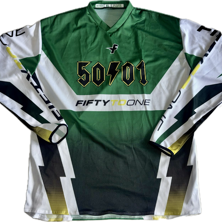 50to01 - RACER MTB LONGSLEEVE JERSEY GREEN