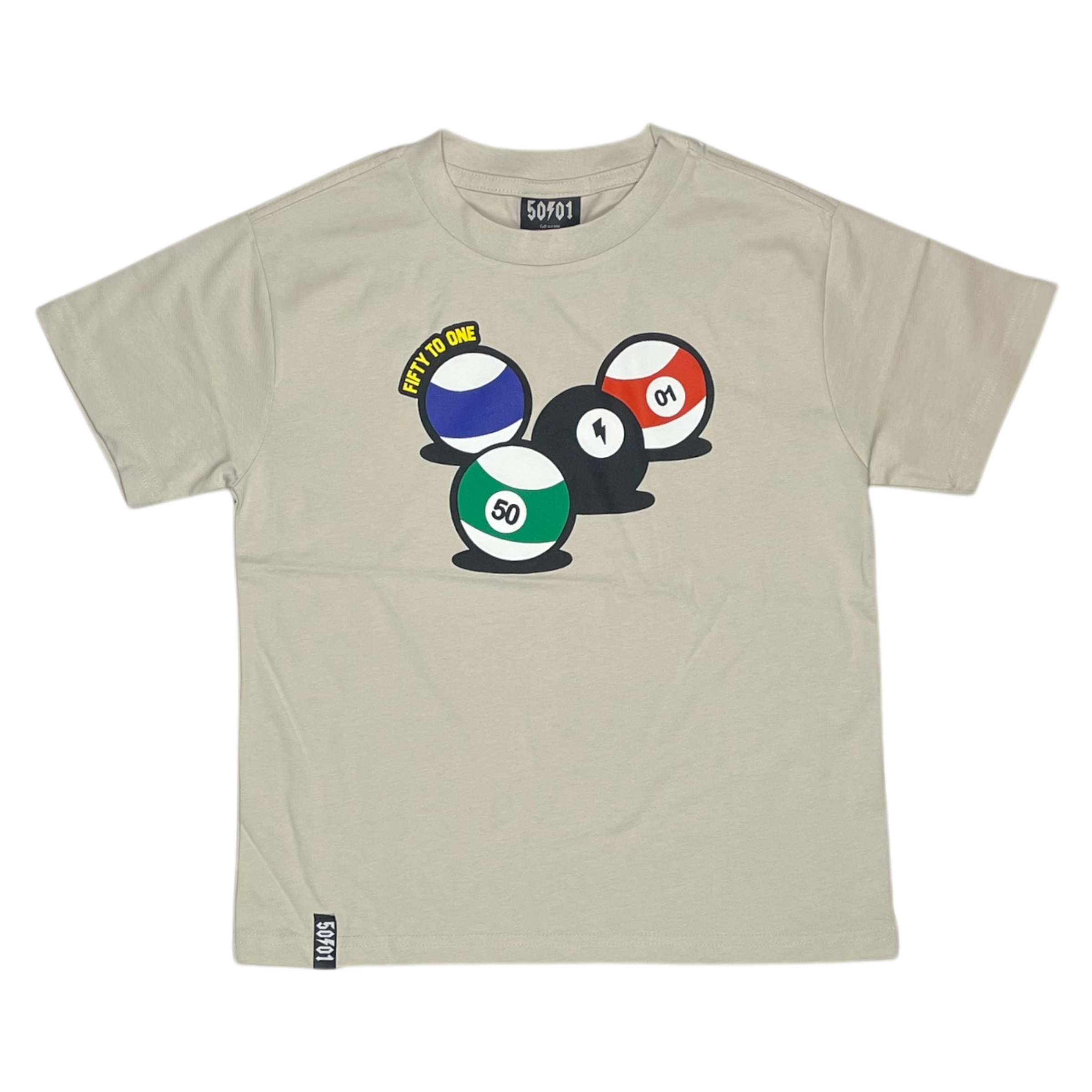 50to01 YOUTH - SNOOKER T-SHIRT BONE