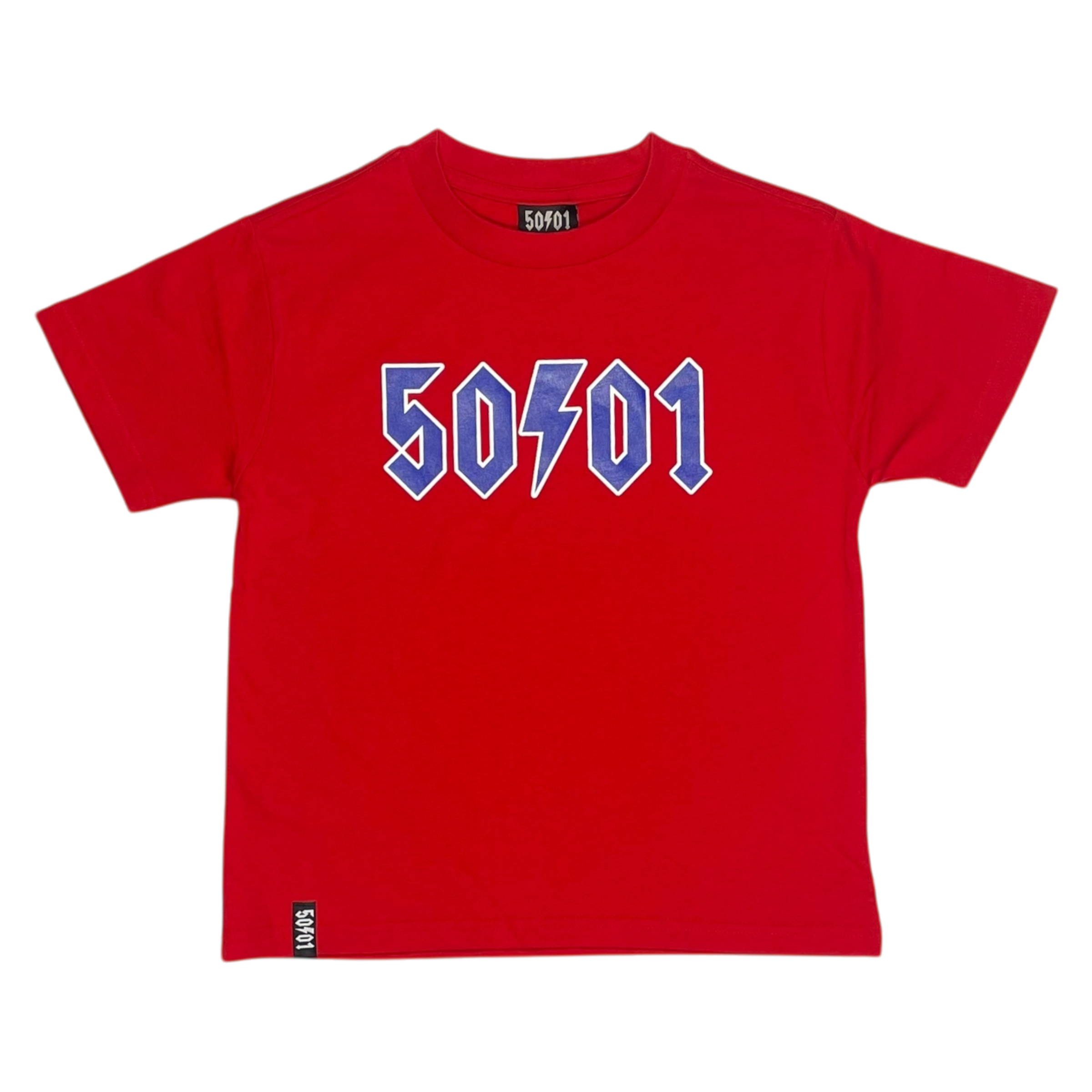 50to01 YOUTH - LOGO T-SHIRT RED