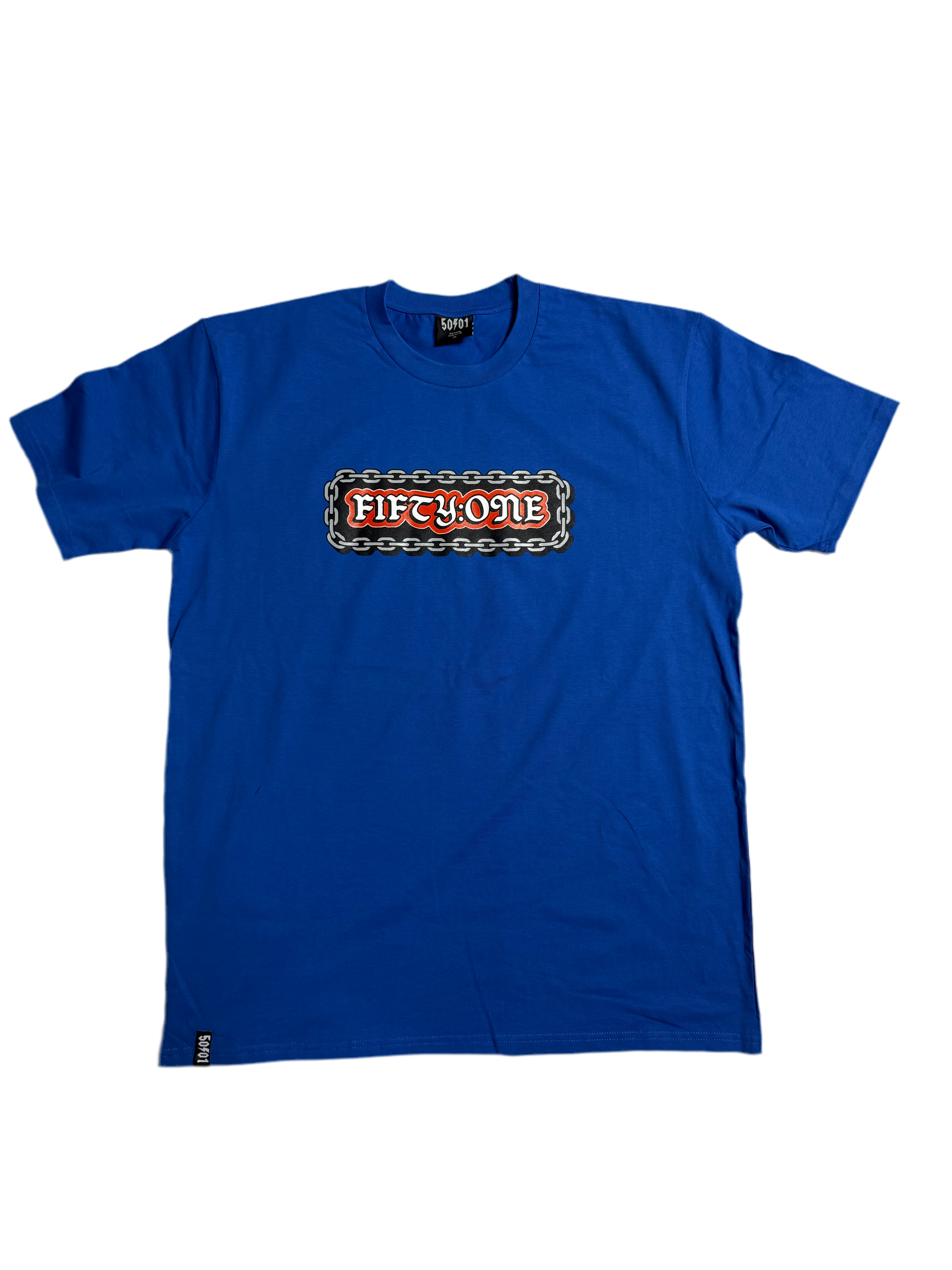 50to01 - CHAIN GANG TEE BLUE