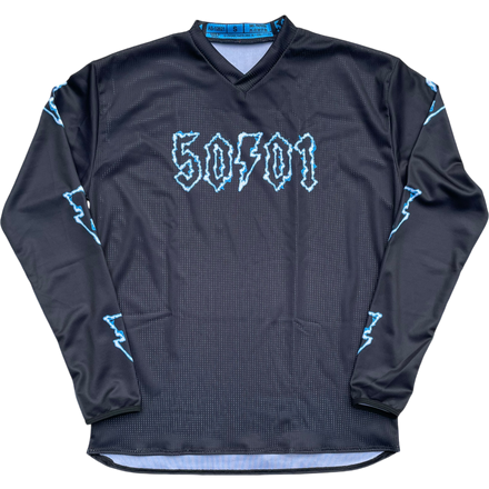 50to01 - ELECTRO LOGO MTB LONGSLEEVE JERSEY CHARCOAL