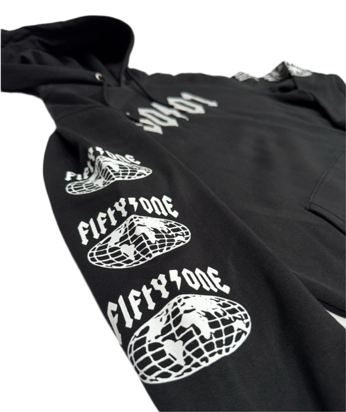 50to01 - WORLDWIDE HOODIE BLACK