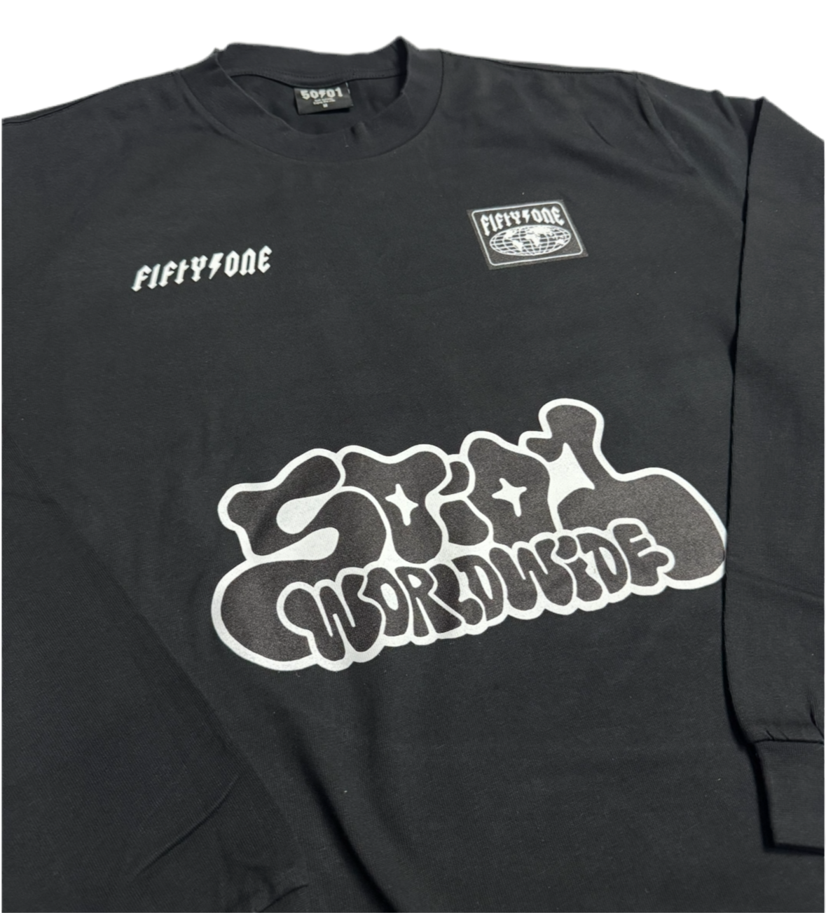 50to01 - TRAINING LONG SLEEVE BLACK