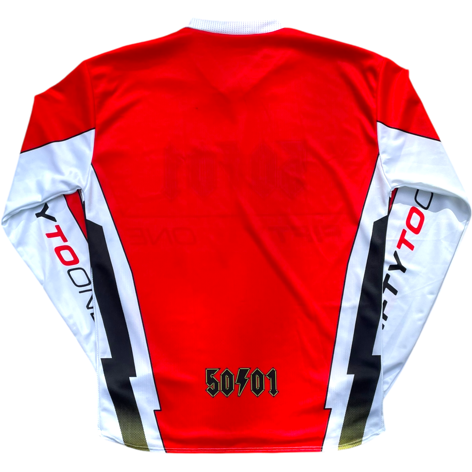 50to01 - FACTORY MTB LONGSLEEVE JERSEY WHITE / RED