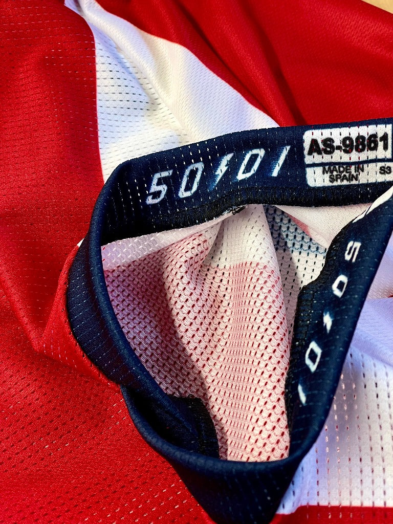 50to01 YOUTH - HIGHLINE MTB LONG SLEEVE JERSEY RED / NAVY
