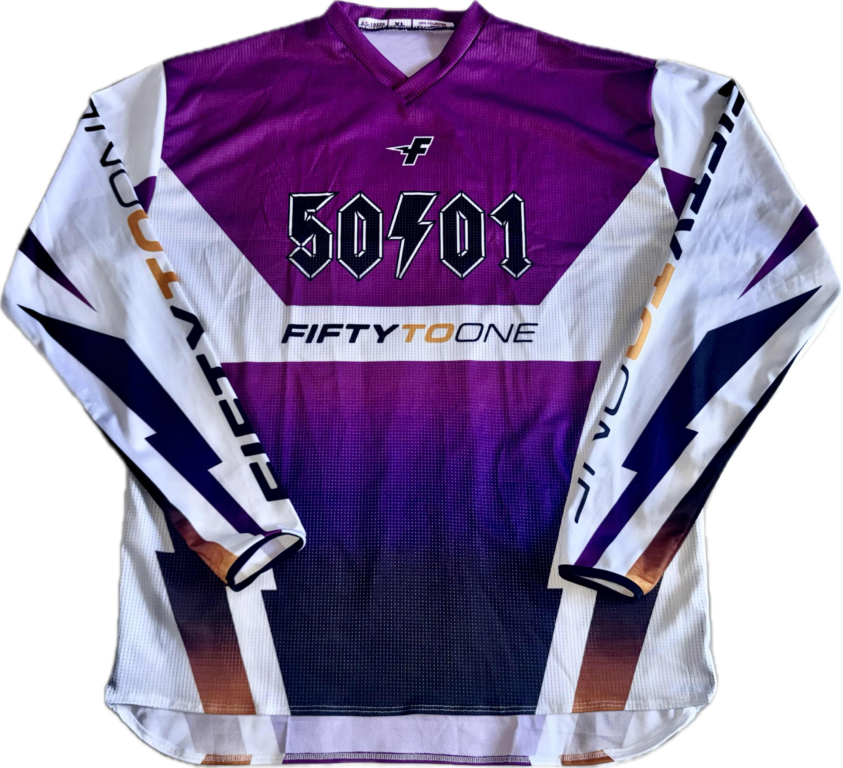 50to01 - RACER MTB LONGSLEEVE JERSEY PURPLE