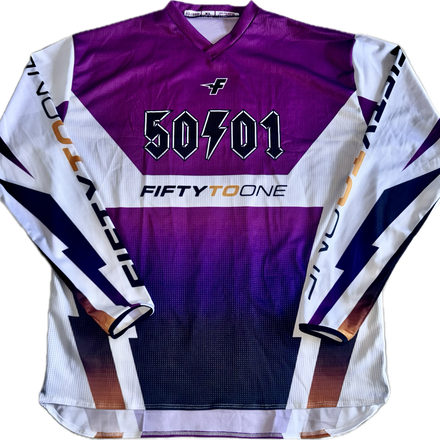 50to01 - RACER MTB LONGSLEEVE JERSEY PURPLE