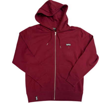 50to01 - CLASSIC ZIP BURGUNDY