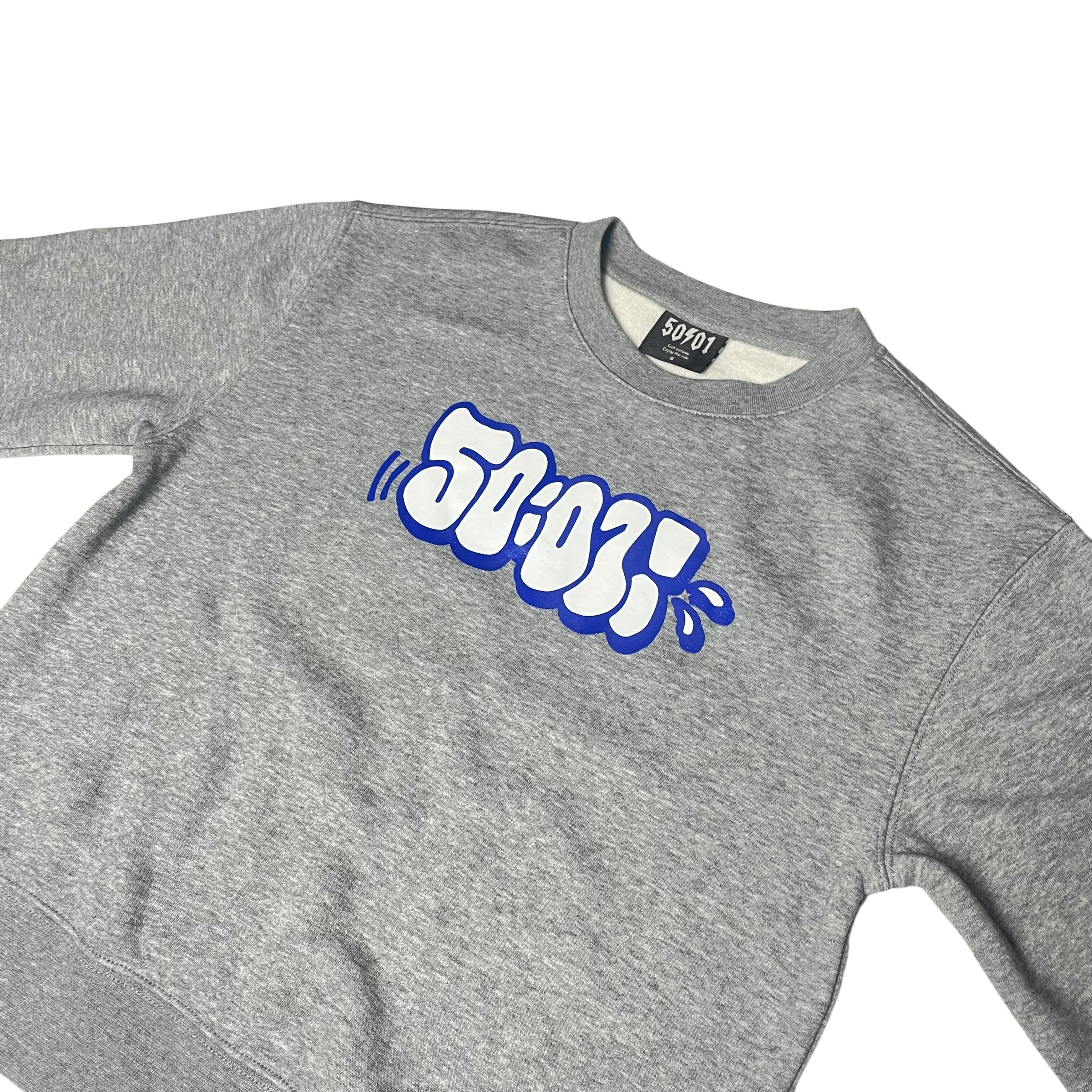 50to01 YOUTH - THROW-UP SWEATSHIRT GREY