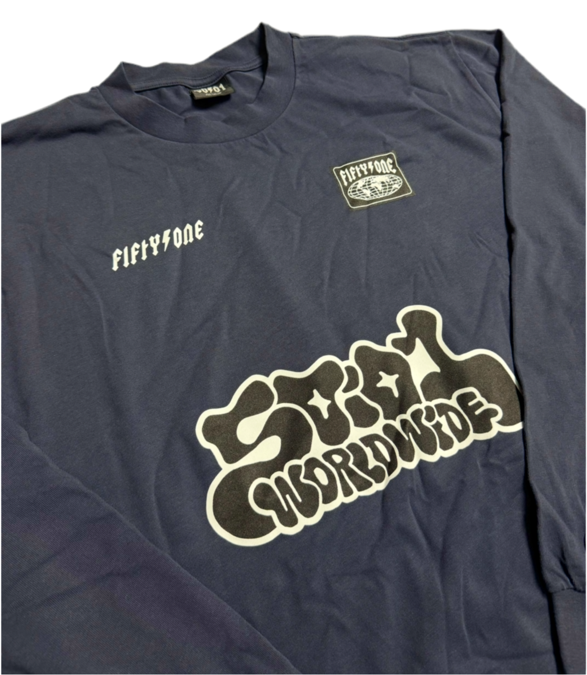 50to01 - TRAINING LONG SLEEVE MIDNIGHT BLUE