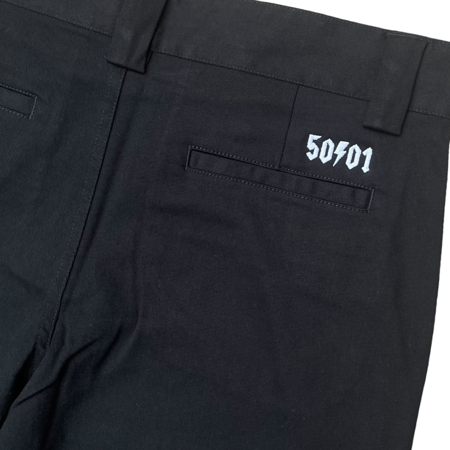 50to01 - WEB WORK TROUSERS BLACK