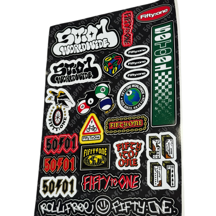 50to01 - WORLDWIDE STICKER SHEET