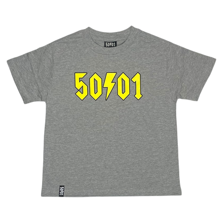 50to01 YOUTH - LOGO T-SHIRT GREY