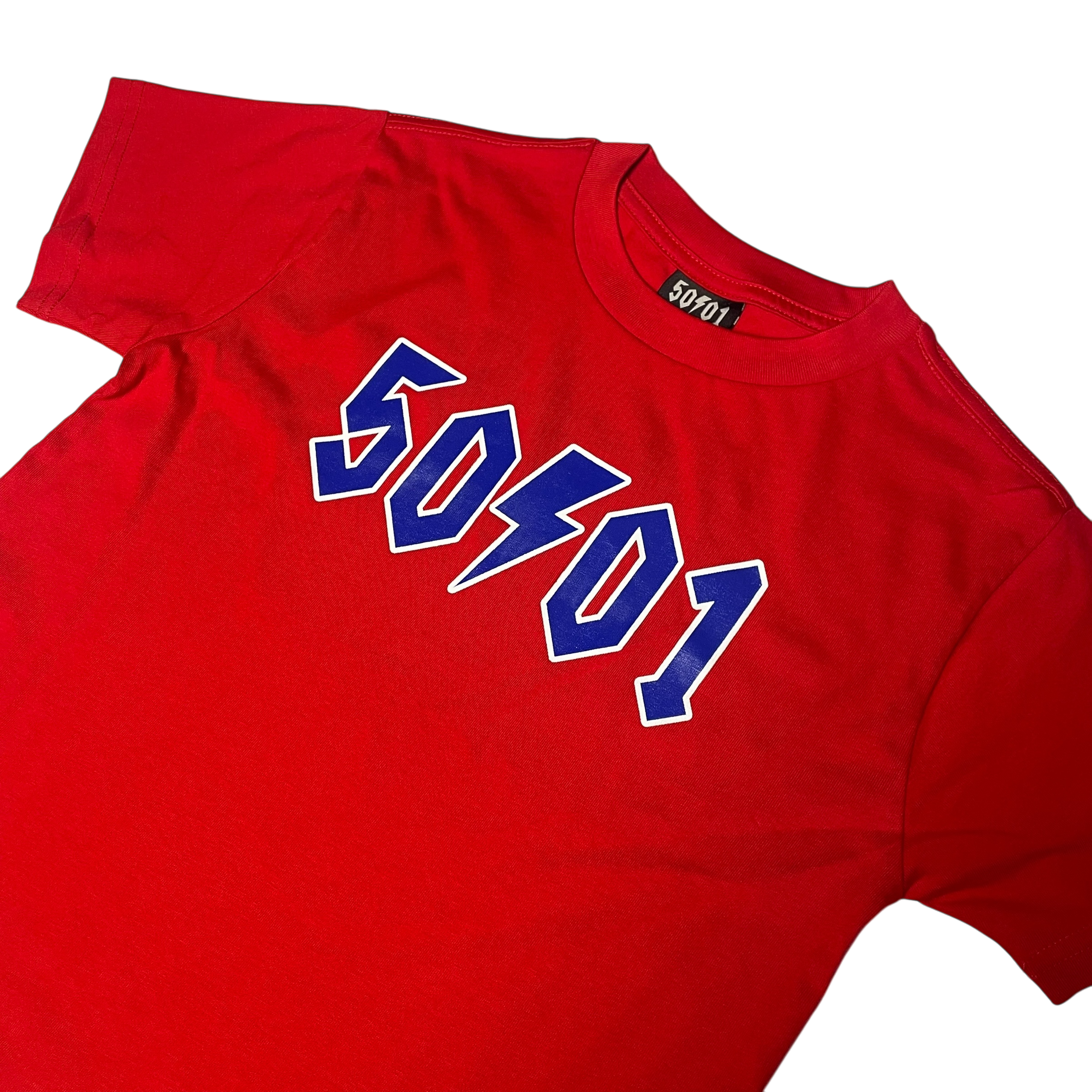 50to01 YOUTH - LOGO T-SHIRT RED