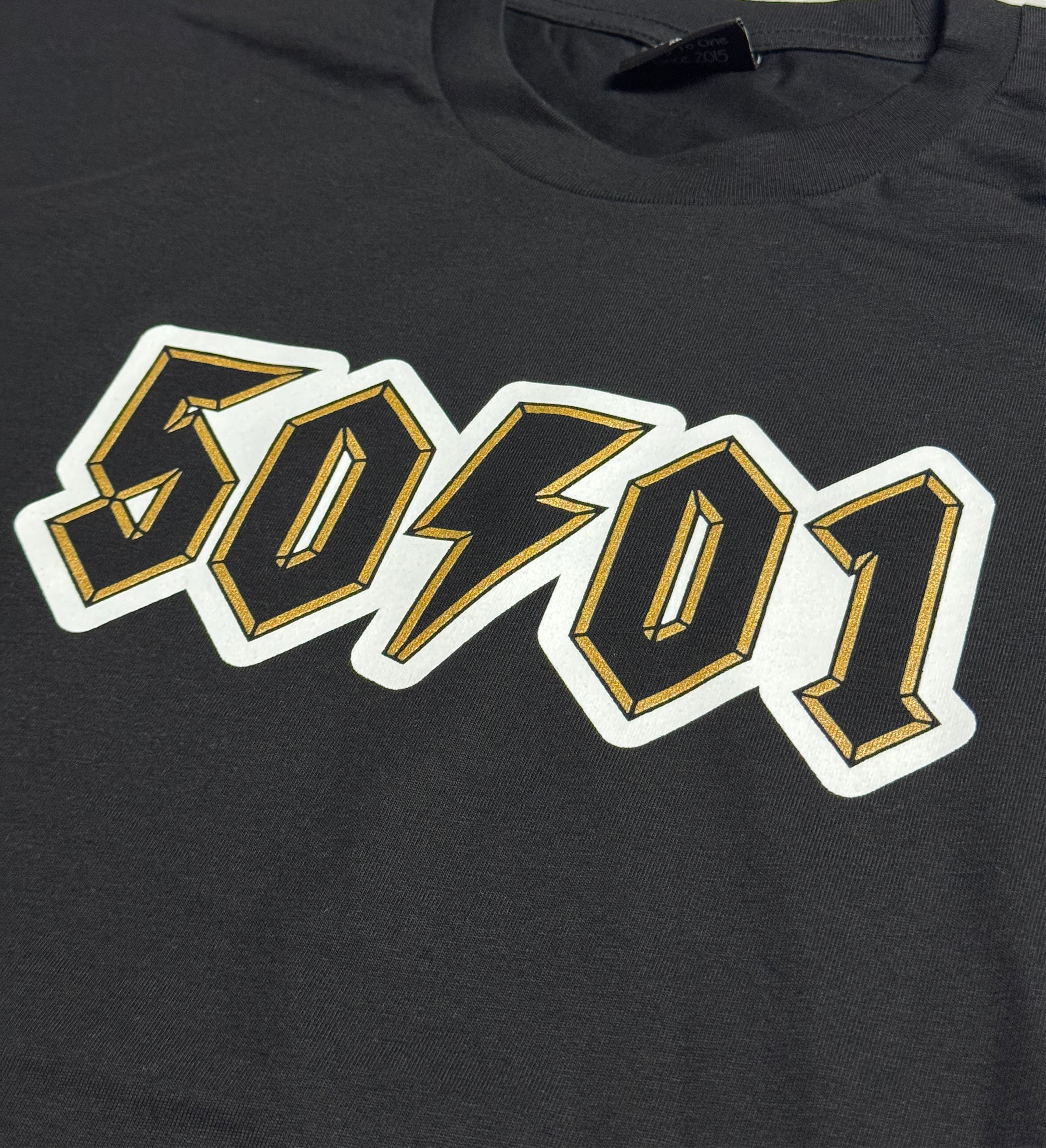 50to01 - EMBLEM TEE BLACK