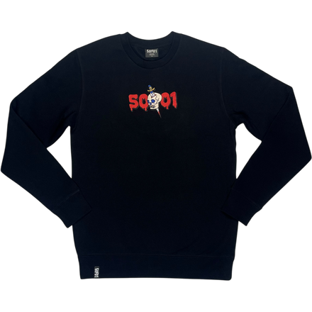 50to01 - STAB SWEATSHIRT BLACK