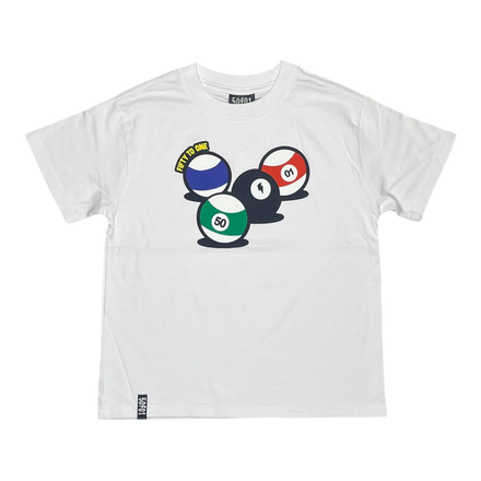 50to01 YOUTH - SNOOKER T-SHIRT WHITE