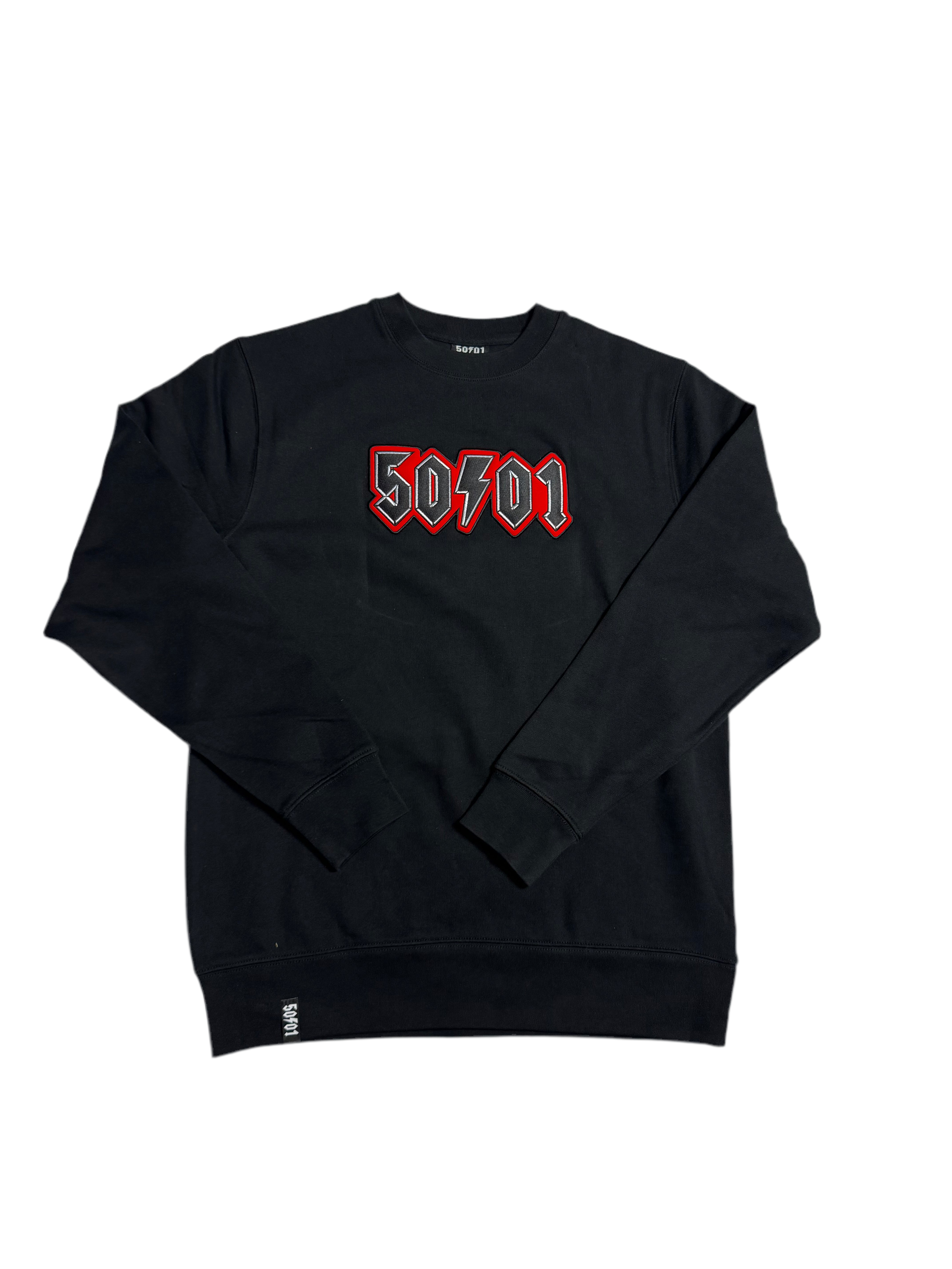 50to01 - EMBLEM SWEATSHIRT BLACK