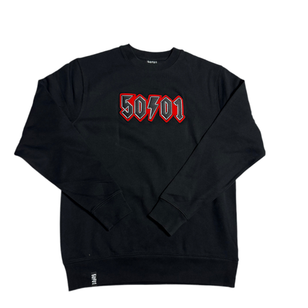 50to01 - EMBLEM SWEATSHIRT BLACK