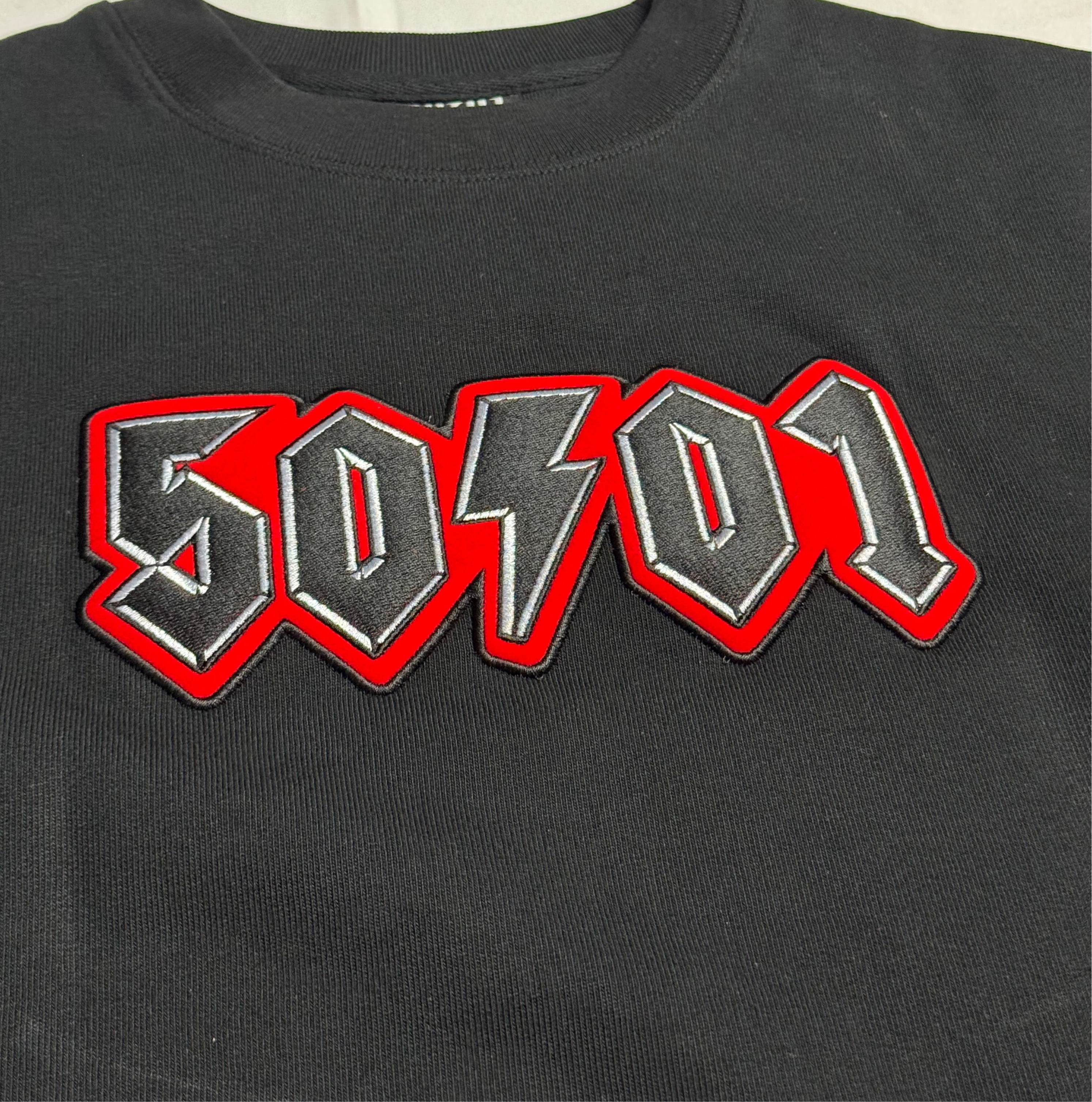 50to01 - EMBLEM SWEATSHIRT BLACK