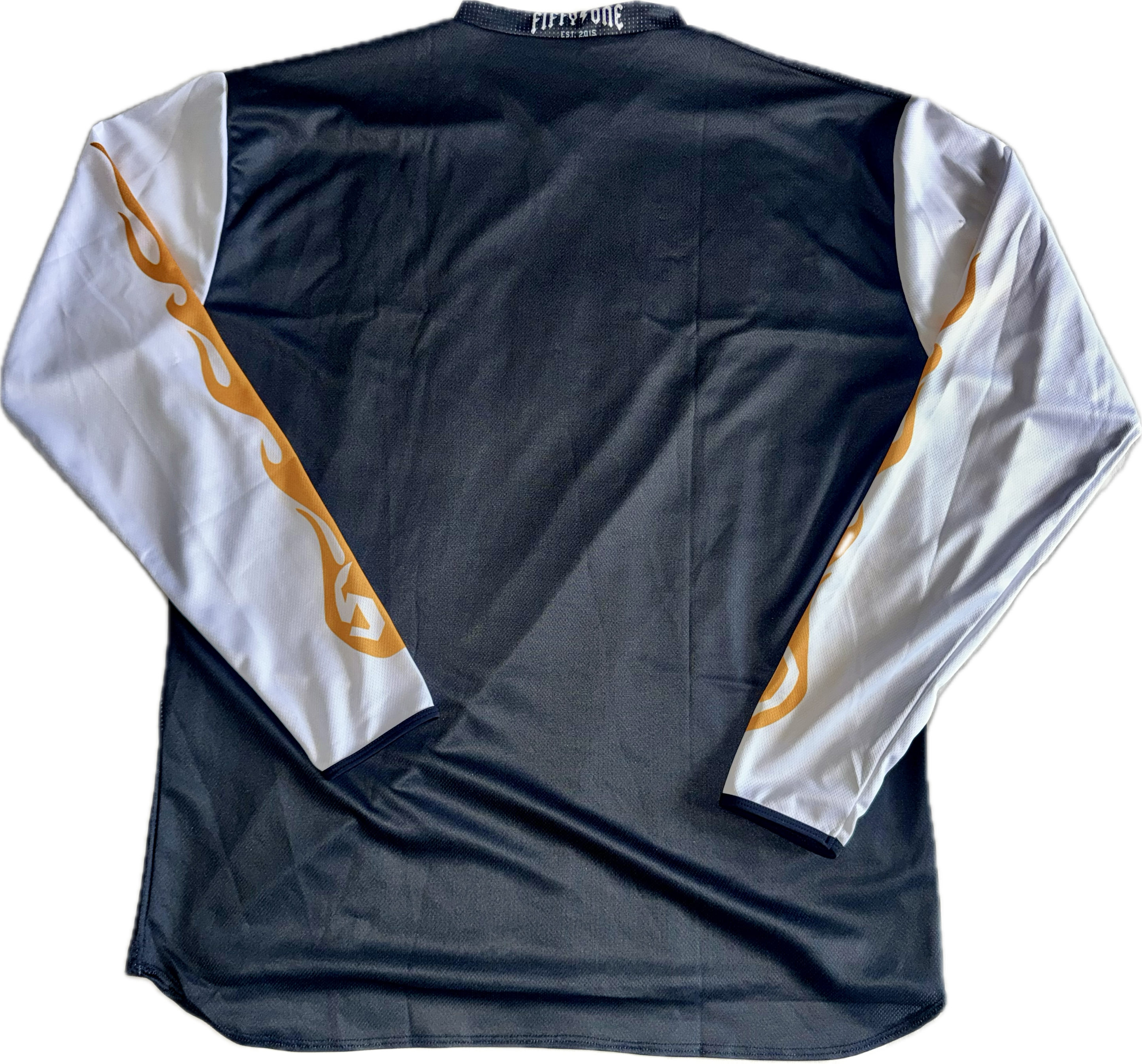 50to01 - FIREBALL MTB LONGSLEEVE JERSEY BLACK, ORANGE AND WHITE