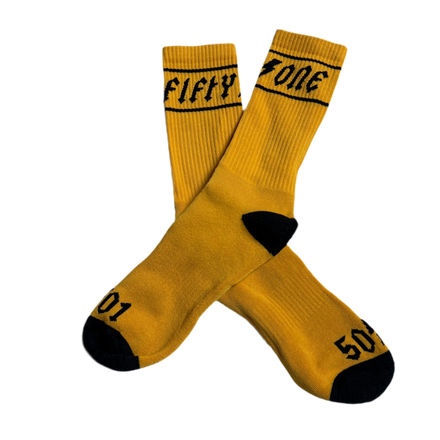 50to01 - RACER YELLOW SOCKS