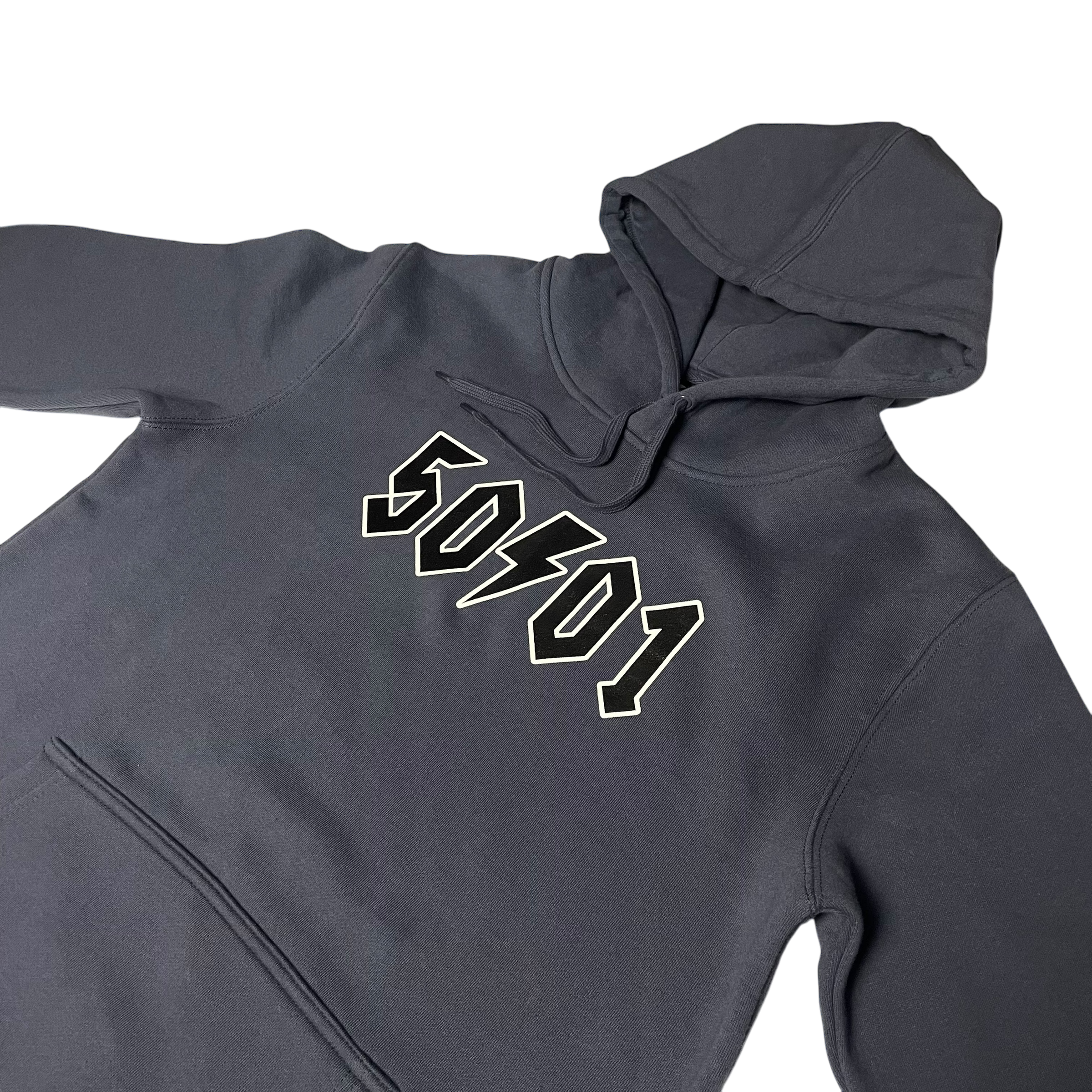 50to01 - LOGO HOODIE PETROL