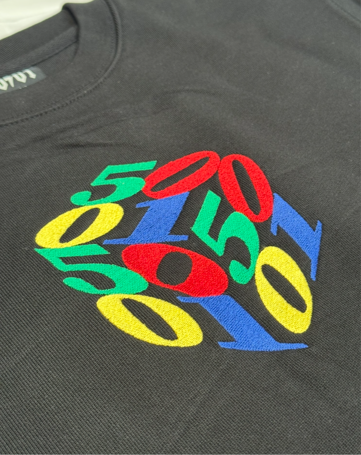 50to01 - CUBE SWEATSHIRT BLACK