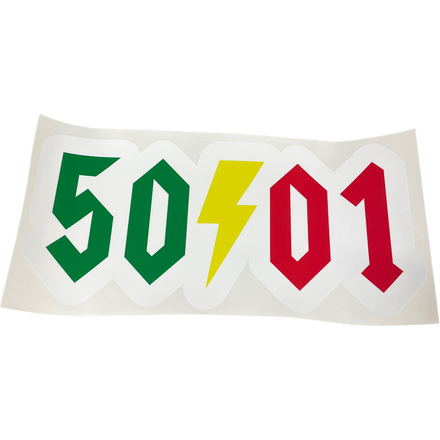 50to01 - OG LOGO STICKER BLESS WHITE