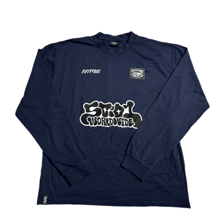 50to01 - TRAINING LONG SLEEVE MIDNIGHT BLUE