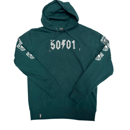 50to01 - WORLDWIDE HOODIE GREEN