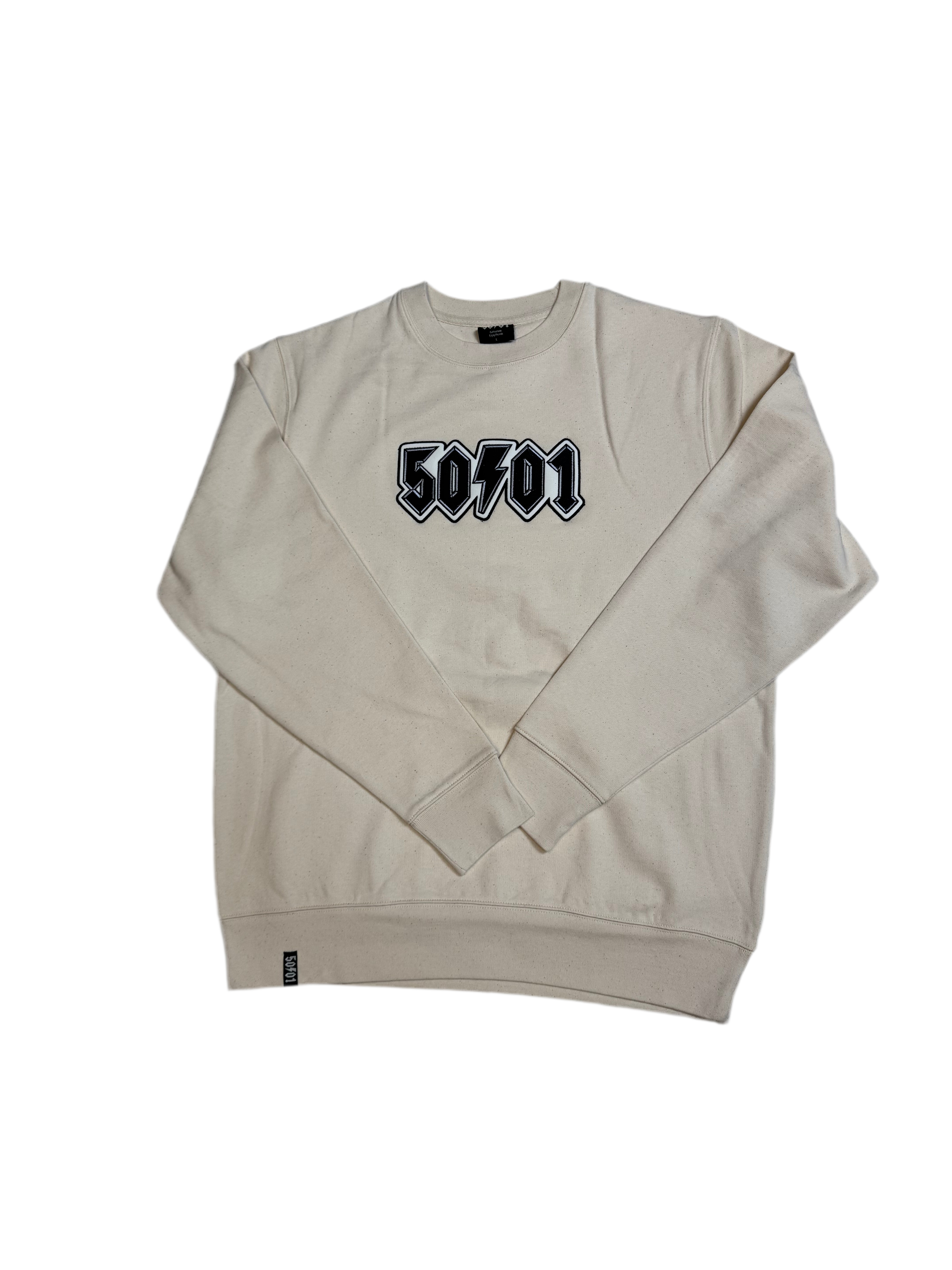 50to01 - EMBLEM SWEATSHIRT NATURAL